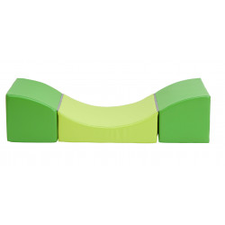 Sofà Onda verde.