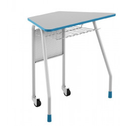 Banco trapezio piano grigio.