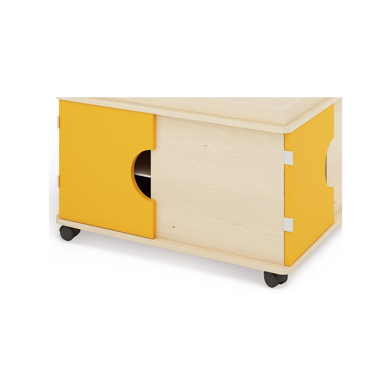Ante arancio e ripiano per Tavoli multifunzione AA37 e AA34. Ante arancio e ripiano per Tavoli multifunzione AA37 e AA34.