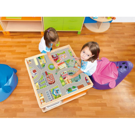 Tappeto City Road per Tavolo gioco multifunzione.