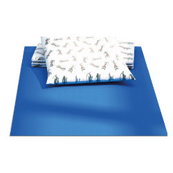 Materasso blu.