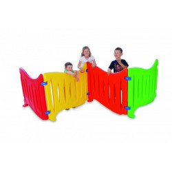 Recinzione colorata.